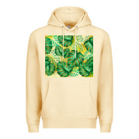 Pina Colada monstera leaf Premium Hoodie - TumblerDesignByShophia