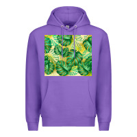 Purple monstera leaf Premium Hoodie - TumblerDesignByShophia