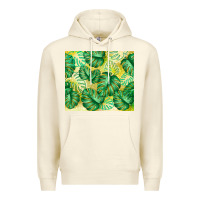 Sandshell monstera leaf Premium Hoodie - TumblerDesignByShophia