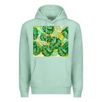 Seafoam monstera leaf Premium Hoodie - TumblerDesignByShophia