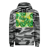 Slate Camo monstera leaf Premium Hoodie - TumblerDesignByShophia