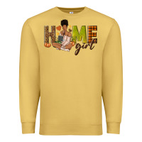 Antique Gold Home girl Fall afro girl Premium Sweatshirt - NancyCooperArtShop