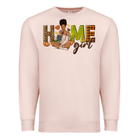 Pale Pink Home girl Fall afro girl Premium Sweatshirt - NancyCooperArtShop