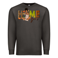 Smoke Home girl Fall afro girl Premium Sweatshirt - NancyCooperArtShop
