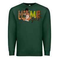 Sports Green Home girl Fall afro girl Premium Sweatshirt - NancyCooperArtShop