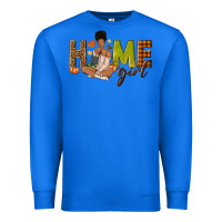 True Royal Home girl Fall afro girl Premium Sweatshirt - NancyCooperArtShop