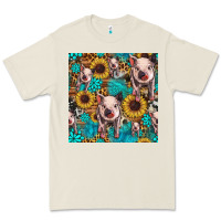Bone cute pig with patches seamless pattern Premium Tee - HRA Design Shop