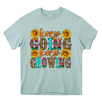 Keep Going Keep Growing Heavy Core Tee | Teevron