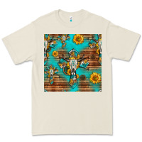 Bone bull skull cross seamless pattern Premium Tee - HRA Design Shop