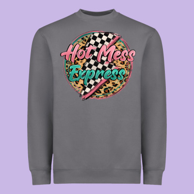 Hot Mess Express Heavyweight Sweatshirt Designed By Maliassmallbusiness