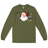 Army Green joy santa Long Sleeve Tee - JahusDesignShop