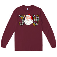 Burgundy joy santa Long Sleeve Tee - JahusDesignShop