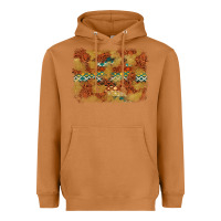 Meerkat Aztec Background Pattern Western Heavyweight Hoodie - texasbilliewilder