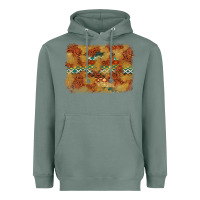 Sage Aztec Background Pattern Western Heavyweight Hoodie - texasbilliewilder