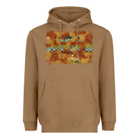 Toasted Coconut Aztec Background Pattern Western Heavyweight Hoodie - texasbilliewilder
