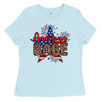 Baby Blue American babe Ladies Tee - Neo Western