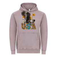 Vintage Zinc Western Usa Eagle Vintage Hoodie - LillyAllenDesigns