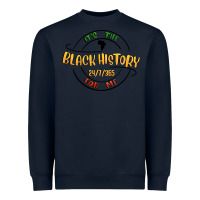 Navy black history Heavyweight Sweatshirt - MaliasSmallBusiness