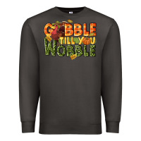 Smoke Gobble till you wobble turkey thanksgiving Premium Sweatshirt - NancyCooperArtShop