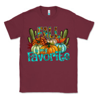 Burgundy fall pumpkin art Classic Tee - CowhideDigitalArt