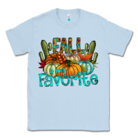 Dusty Blue fall pumpkin art Classic Tee - CowhideDigitalArt