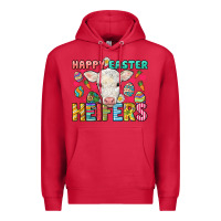 Cardinal Happy Easter Heifers Easter Day Premium Hoodie - HowdyJamesFarm