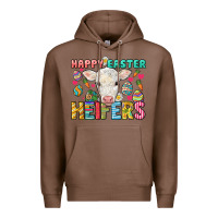Chestnut Happy Easter Heifers Easter Day Premium Hoodie - HowdyJamesFarm