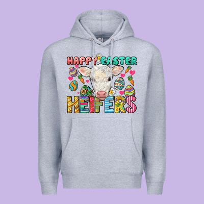 Happy Easter Heifers Easter Day Premium Hoodie Designed By Howdyjamesfarm