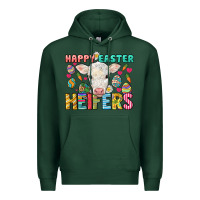 Sports Green Happy Easter Heifers Easter Day Premium Hoodie - HowdyJamesFarm