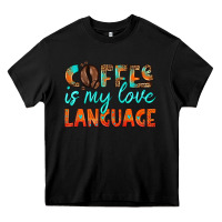 Black coffee is my love language Heavy Core Tee - HRA Design Shop