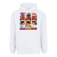 White happy hallothanksmas football Heavyweight Hoodie - texasbilliewilder