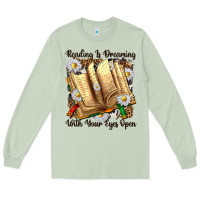Matcha reading is dreaming with your eyes open Long Sleeve Tee - NancyCooperArtShop