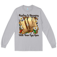 Moon Dust reading is dreaming with your eyes open Long Sleeve Tee - NancyCooperArtShop
