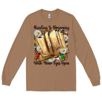Toasted Coconut reading is dreaming with your eyes open Long Sleeve Tee - NancyCooperArtShop