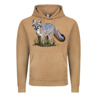 Vintage Camel Gray Fox Vintage Hoodie - LillyAllenDesigns