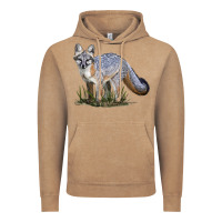 Gray Fox Vintage Hoodie | Teevron