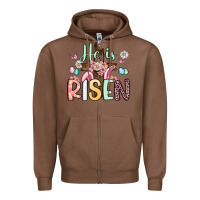 Chestnut he is risen Zipper Hoodie - Artiststas