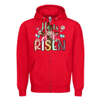 Red he is risen Zipper Hoodie - Artiststas