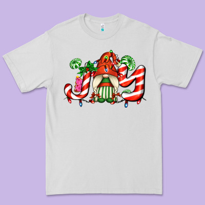 Joy With Gnomes And Christmas Cookie And Candies Premium Tee Designed By Adodesignshop