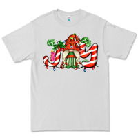 Dove Grey joy with gnomes and christmas cookie and candies Premium Tee - AdoDesignShop