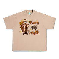 Burro merry and bright black santa Urban Heavy Tee - MaliasSmallBusiness