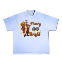 Grape Ice merry and bright black santa Urban Heavy Tee - MaliasSmallBusiness