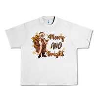 Lunar Rock merry and bright black santa Urban Heavy Tee - MaliasSmallBusiness