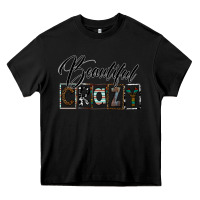 Black beatiful crazy Heavy Core Tee - SublimationCraftShop