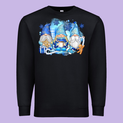 Snowman Gnome Premium Sweatshirt Designed By Texasbilliewilder