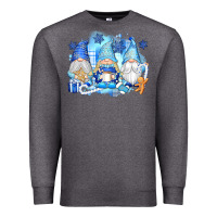 Charcoal Heather snowman gnome Premium Sweatshirt - texasbilliewilder