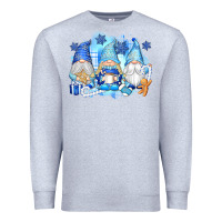 Heather Grey snowman gnome Premium Sweatshirt - texasbilliewilder