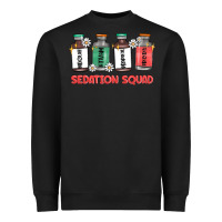 Black sedation squad Heavyweight Sweatshirt - MaliasSmallBusiness