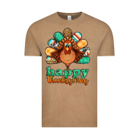 Vintage Coffee happy thanksgiving turkey Vintage Tee - Jasminsmagicworld
