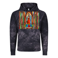 Cloud Black our lady of Guadalupe serape Vintage Hoodie - BarkalooDesign